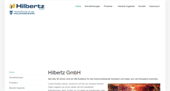 Desktop Screenshot of hilbertz-gmbh.de