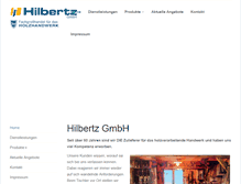 Tablet Screenshot of hilbertz-gmbh.de